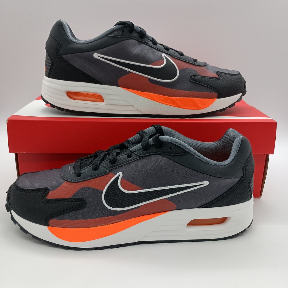 Nike Air Max Solo SE Anthracite Black Total Orange FJ2594-001 Mens 8 Womens 9.5